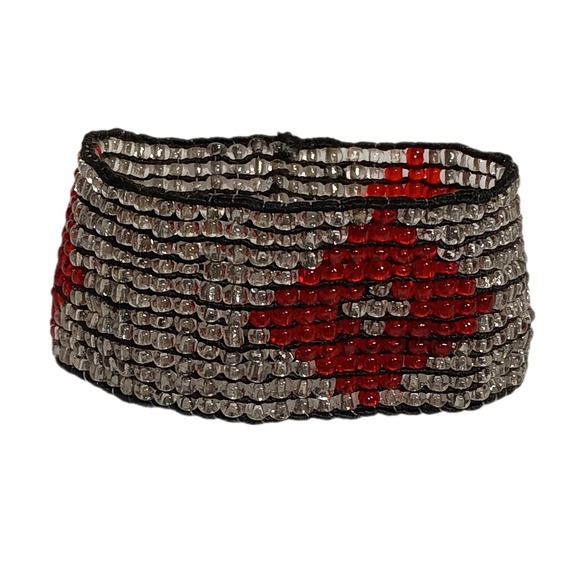 Boho Vintage Seed Bead‎ Loom stretch bracelet SKUJ026 - Picture 1 of 4